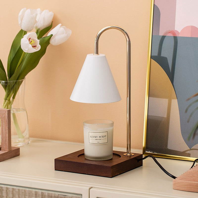 Wooden Melting Wax Candle Lamp