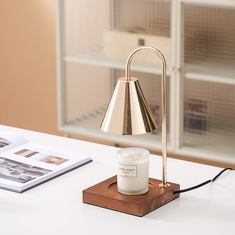 Wooden Melting Wax Candle Lamp