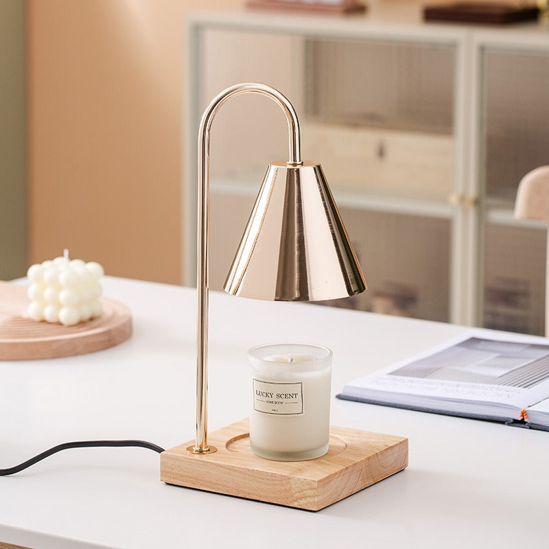 Wooden Melting Wax Candle Lamp