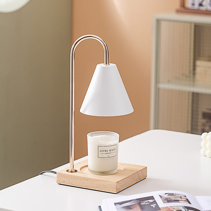 Wooden Melting Wax Candle Lamp