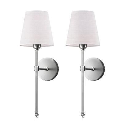 Wireless Wall Sconces (SET OF 2 + FREE 2 Smart Bulbs)