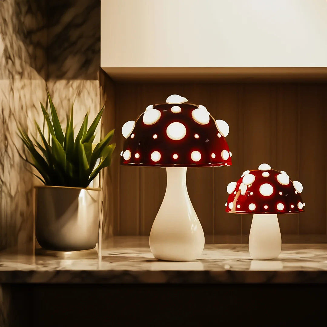 Egmont Heico Small Mushroom LED Lamp, Red – My Sweet Muffin