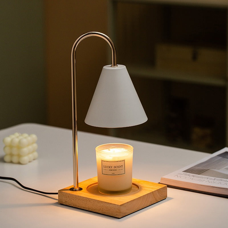 Wooden Melting Wax Candle Lamp
