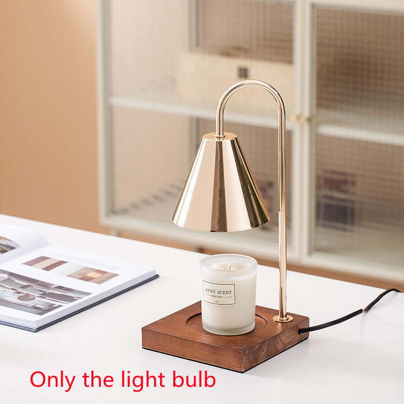 Wooden Melting Wax Candle Lamp